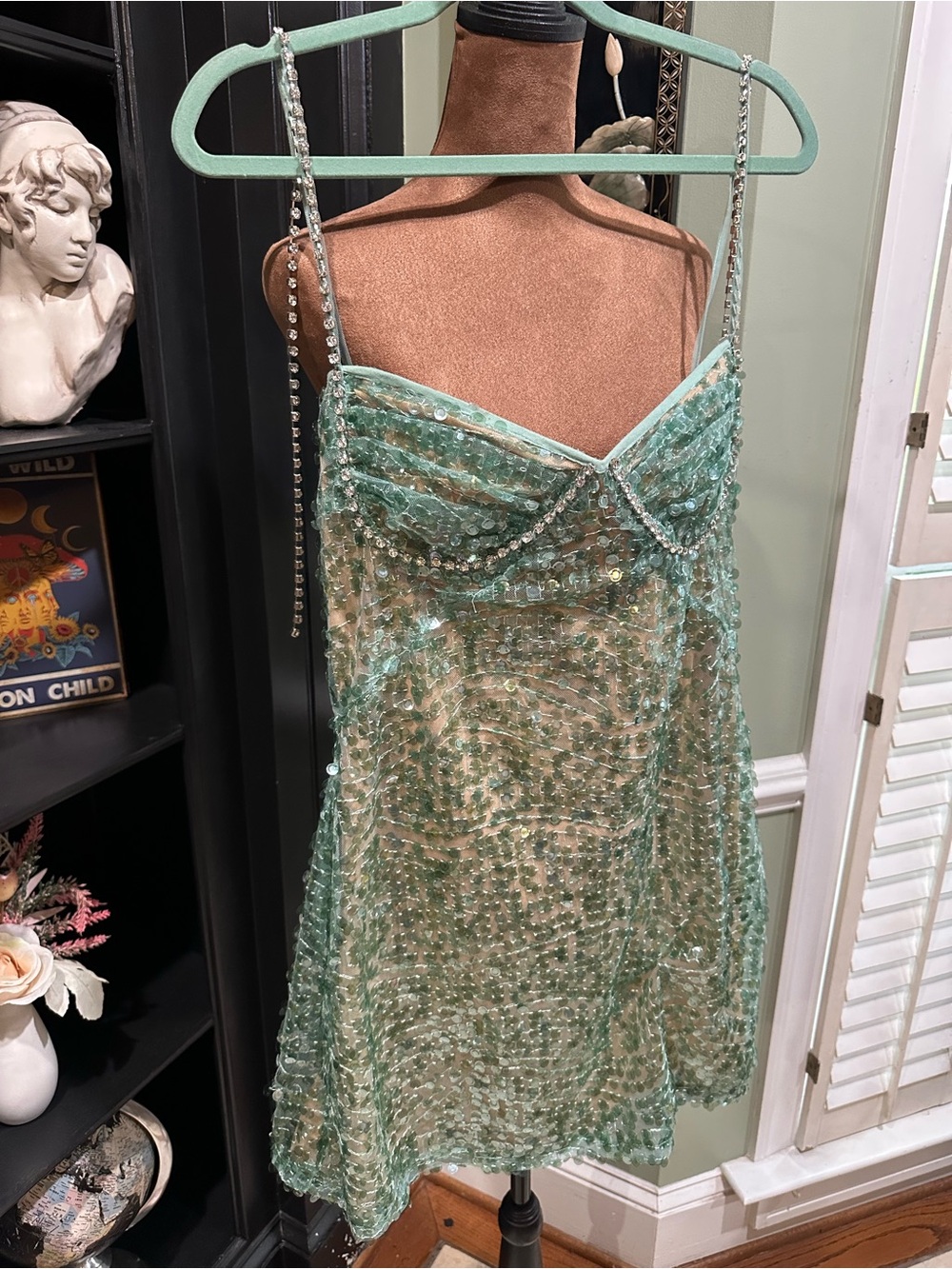 Fashion Nova “Mermaid Kisses” Sequin Mini Dress – Mint – Size XL – NWOT - Picture 5 of 14